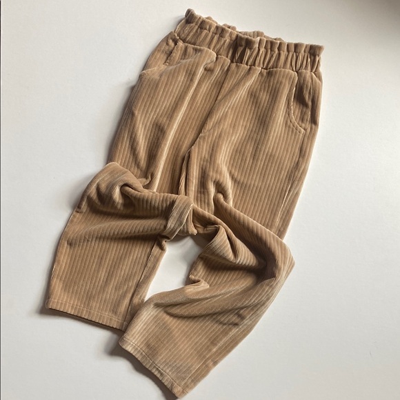 Zara Tan Ribbed Pants - Picture 4 of 5